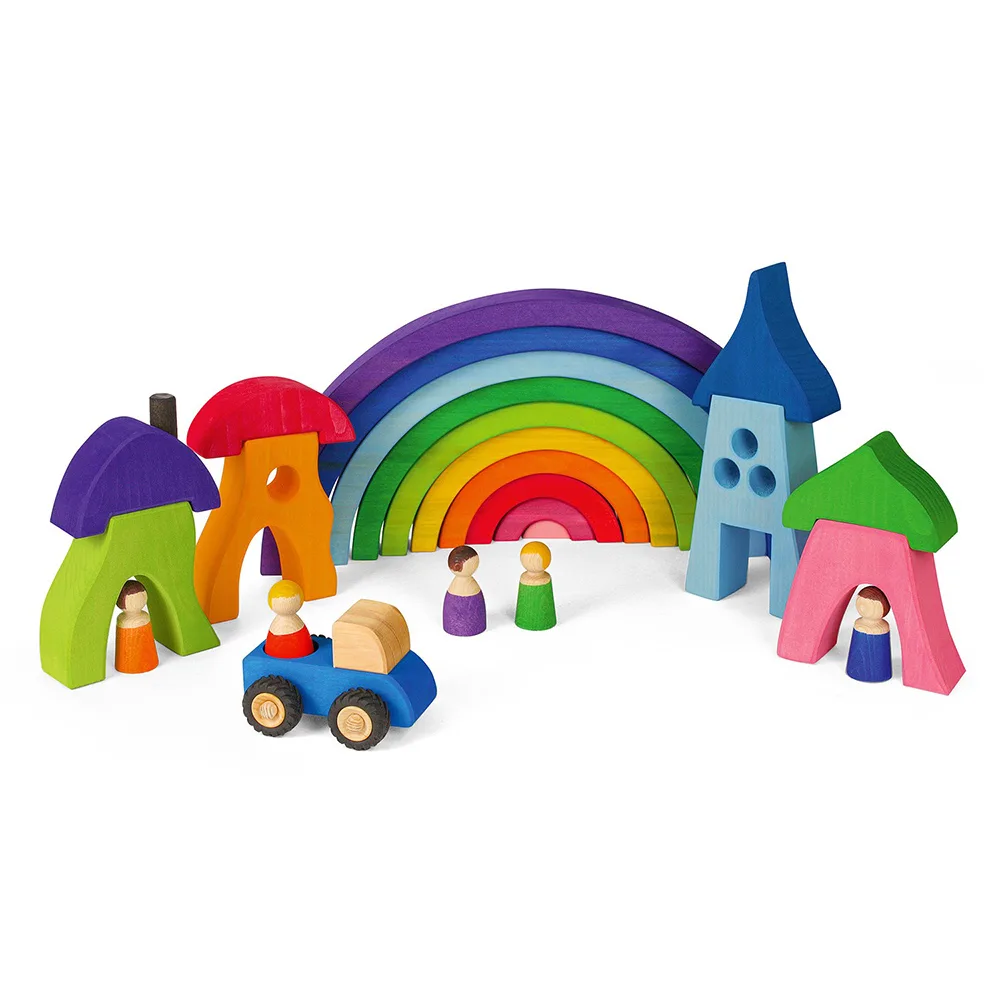 Bauspiel Colourful Dwarf Houses