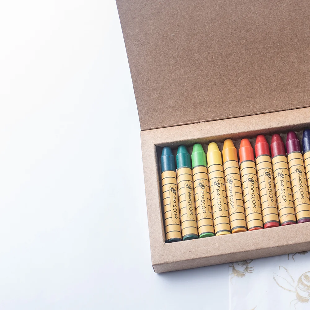 Apiscor Wax Stick Crayons 16 Piece