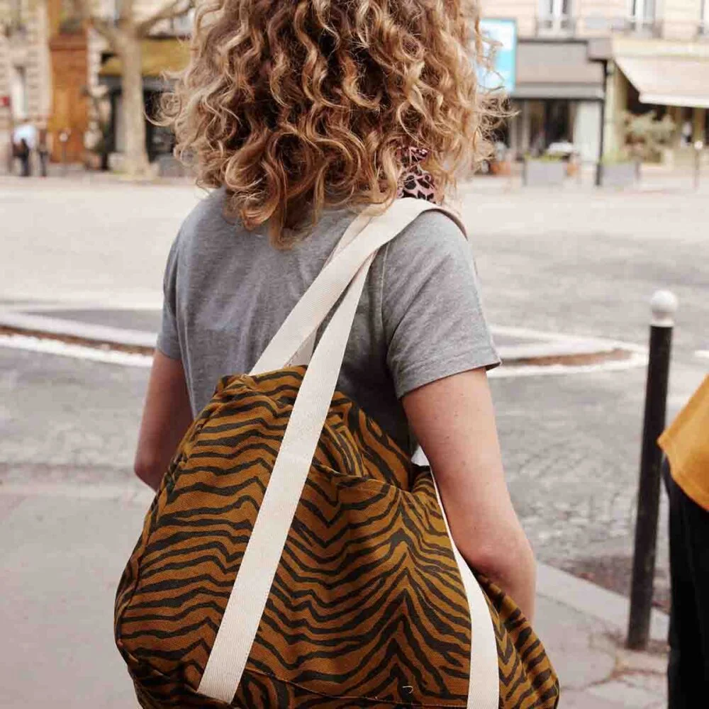 Diaper bag Zebrou Tapenade