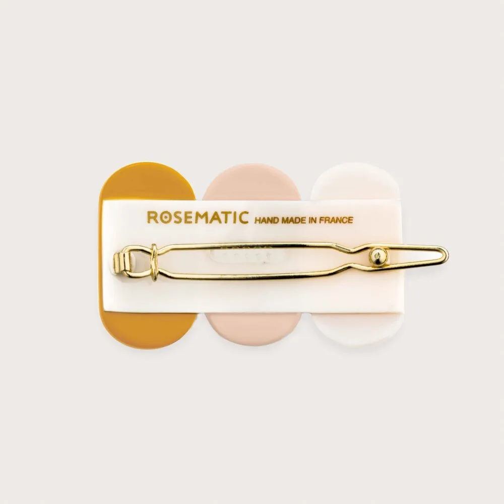 Rosematic - JAZZIC Ivoire, rose poudre & moutarde